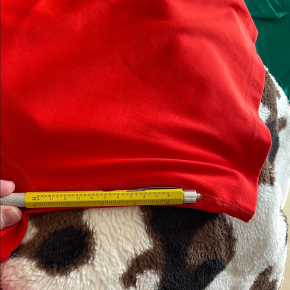 Nike Women's One High-Waisted Biker Shorts 6” Inseam - Red - Picture 5 of 6